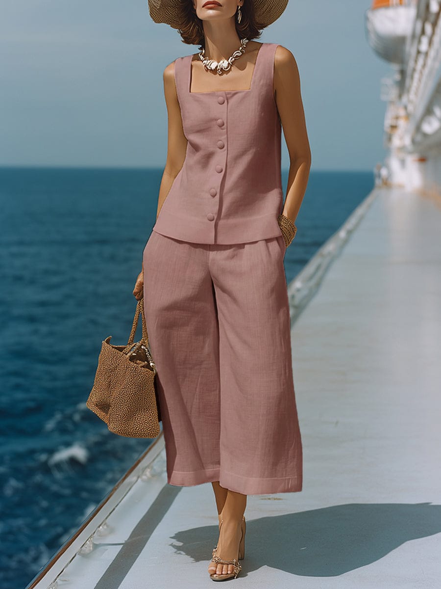 RIVIERA SET | Cotton-Linen Two-Piece