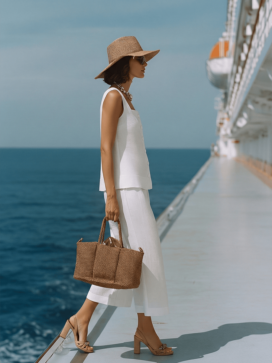 RIVIERA SET | Cotton-Linen Two-Piece