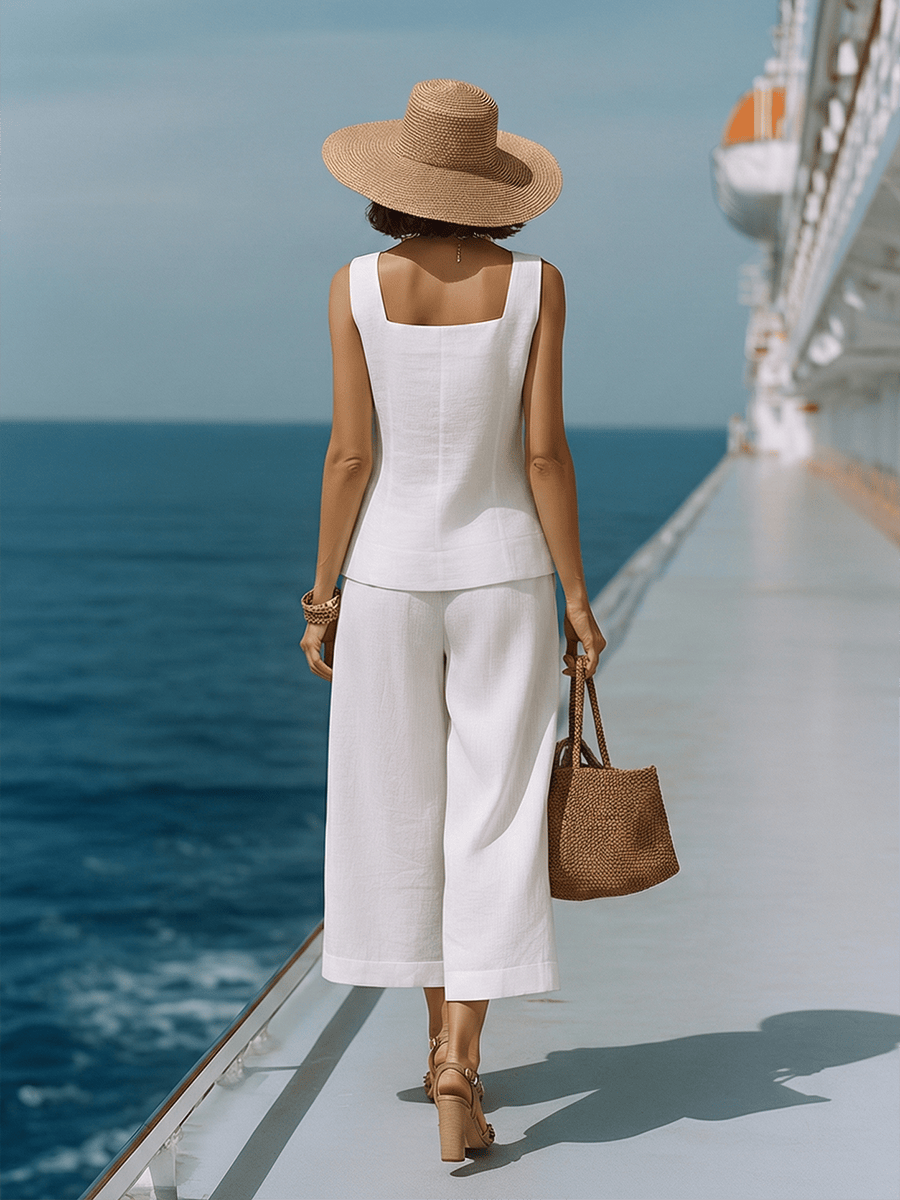 RIVIERA SET | Cotton-Linen Two-Piece