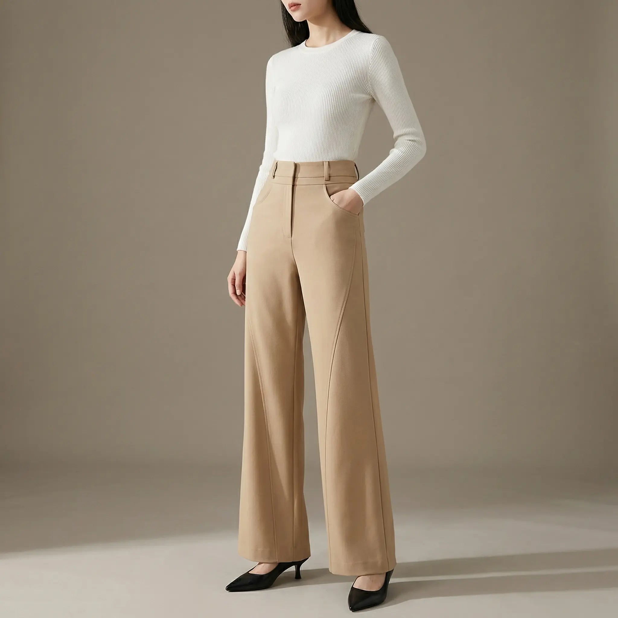 THE MARLOW TROUSER | Straight-Leg Tailored Pant